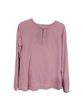 Classic Elements Pink Blouse Size L